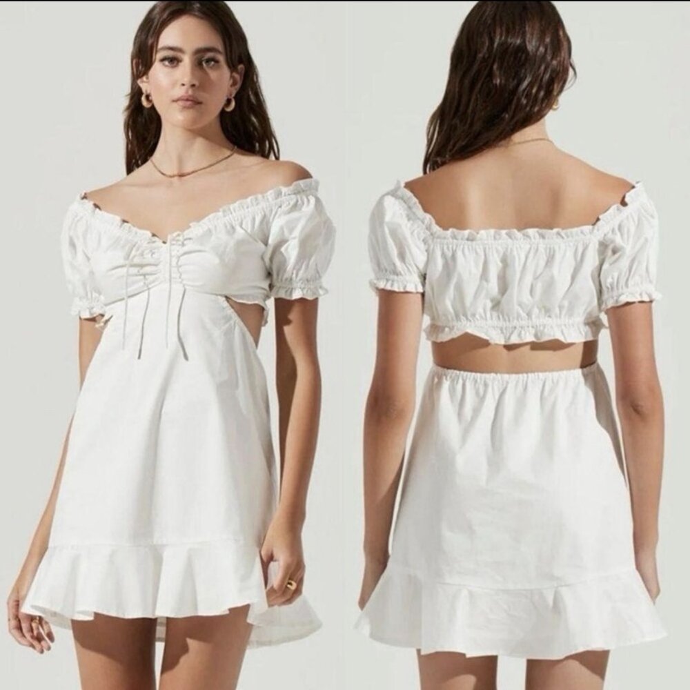 ASTR THE LABEL Verana White Dress